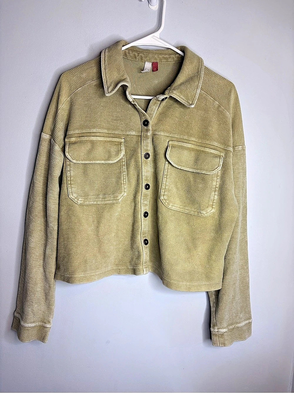 Pilcro Corduroy Jacket in Green Size Small